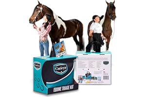 Curicyn Equine Triage Kit - 36 Piece Equine First Aid Kit for Horses - Contains Equine Emergency Essentials Including Hoof Kit - Horse First Aid Kits - Horse Emergency Necessities