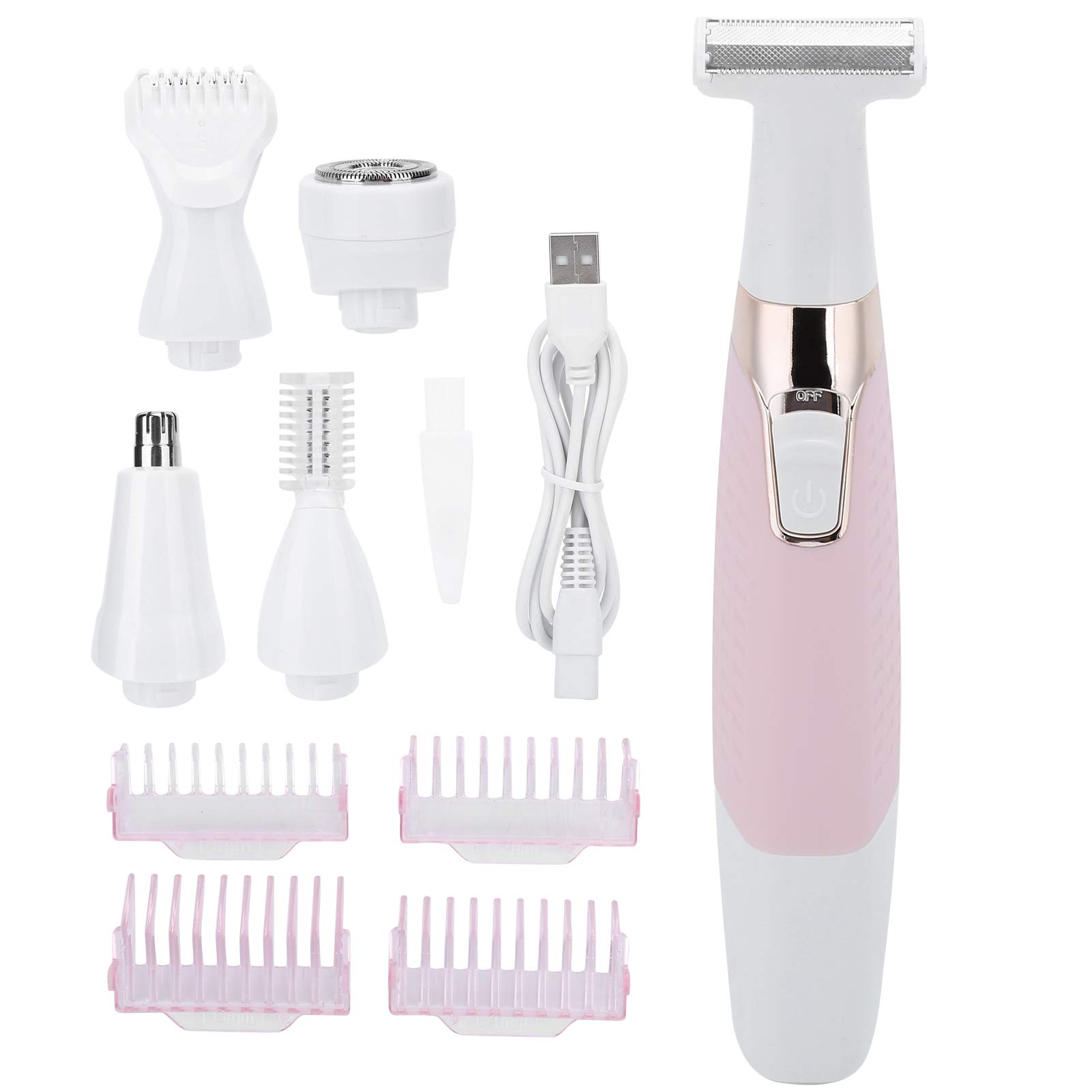 5 in 1 Hair Removal Machine Electric Body Depilator USB Rechargeable Women Shaver Painless for Women Face Epilator
