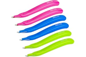 UMIRNI Staple Remover Professional Magnetic Easy Staple Removers Tool 6 PCS Blue Green Pink Multicolor Staple Puller Remover Staple Pullers for Office, School and Home