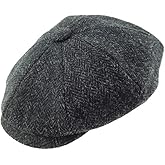 Glen Appin of Scotland Limited 100% Harris Tweed Shelby Cap Assorted Sizes Mens Head Accessories