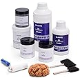 GLAINTE Epoxy Countertop Paint Kit - Granite Counter Top Refinishing Paint Kit for Kitchen Bathroom Epoxy Resin Topcoat for Marble Granite Formica Laminate Ceramic Tile, White