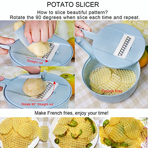image for Soogoo Vegetable Slicer, kitchen Mandoline Slicer veggie Cutter Grater