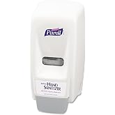 PURELL 800 Series Bag-In-Box Hand Sanitizer Push-Style Dispenser, Dispenser for 800 mL Sanitizer Bag-in-Box Refills - 9621-12,White