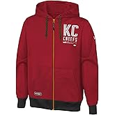 Outerstuff NFL Men's Drop Back Team Colors Full Zip Performance Fleece Hoodie