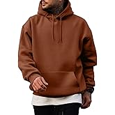 JMIERR Mens Casual Cotton Hooded Collar Drawstring Hoodies Pullover Sweatshirts Casual Long Sleeve Shirts
