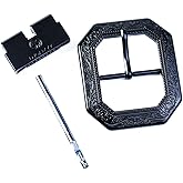 DJCAIZYY 1.5"(40mm) Belt Buckle Western for Men Women Cowboy Replacement Single Prong Belt Buckle Easy Disassembly