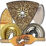 7piece Flooring Tile and Grout Blade Pack Oscillating Multitool Blades Fits Fein Multimaster Makita Genesis Bosch Dremel Craftsman Bolt-on Nextec Ridgid Ryobi Makita Milwaukee Dewalt Rockwell Hyperlock Chicago Stainley Skil King Canada Multi Tools