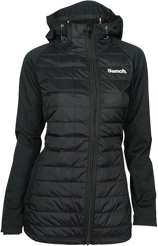 Bench Women's Wadded Softshell Jacket, Black (Black Beauty Bk11179), X