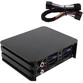 DriSentri 4-Channel Full-Range Amplifier, 4 Channel 80W x 4 Class A/B Audio Modification Power Amplifier Digital Sound Processor for Android Car Player