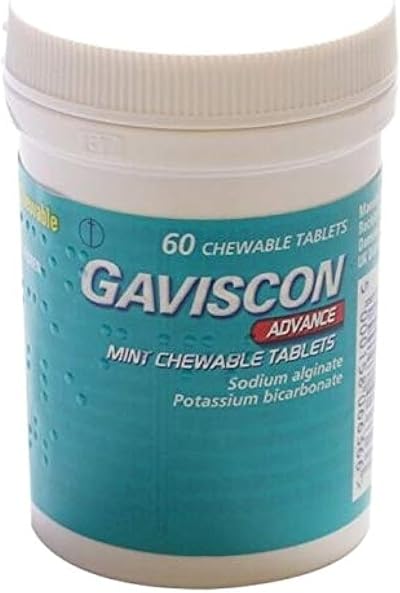 Gaviscon Advance Mint Chewable Tablets 60 Pack - Mint Flavor
