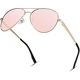 NULOOQ Extra Small Aviator Polarized Sunglasses for Small Face Women Men Juniors and Kids 52mm & 58mm