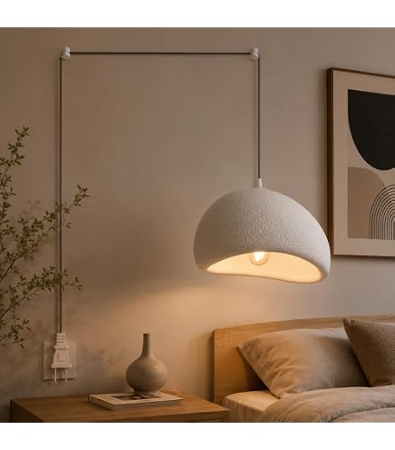 Amazon.com: Oliterlux Wabi-Sabi Plug-in Pendant Light for Dining
