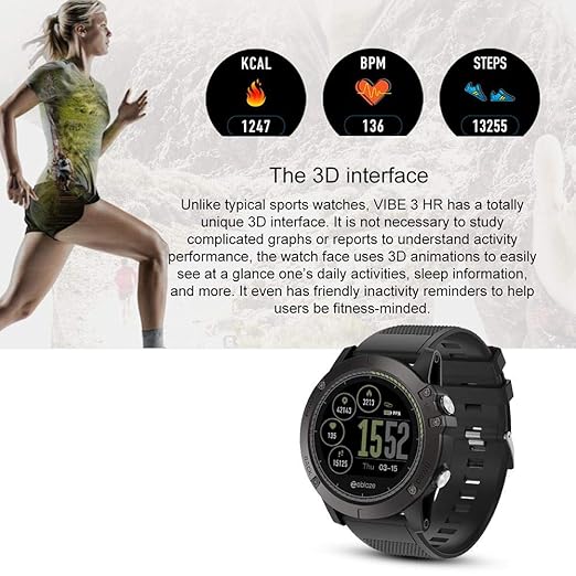 Amazon.com: Smartwatch,Zeblaze Vibe 3HR 1.22 Inch IPS Smart ...