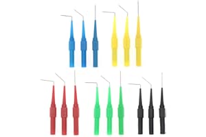 15pcs Test Back Probe Pin 0.7mm Test Probes Pins Wire Piercing Insulation Back Probes Probe Non-Destructive Pin Insulation Pi