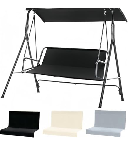 Outdoor Patio Swing Chair Canopy Replacement, 3 Seater
