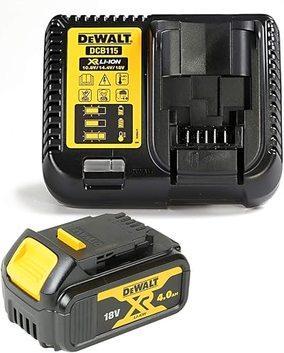 DEWALT DCB182 18V 4.0Ah Battery & DCB1104 10.8V-18V Li-Ion Charger Kit