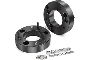 glorider F150 2 inch Leveling Kit, 2" Front Leveling Lift Kits Compatible with 2009-2023 F150 2WD 4WD, Aluminum Forged F-150 Strut Spacers Suspension Lift Kit, 2.0 Version