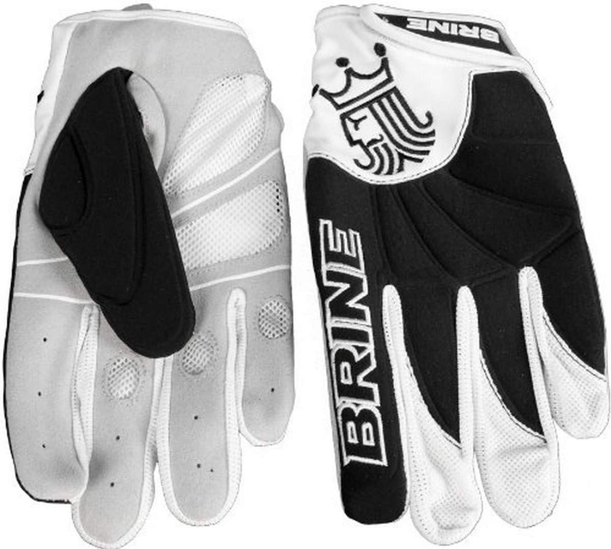Brine Silhouette Compression Molded Lacrosse Warm Weather Glove (Large, Black) : Lacrosse Player Gloves : Sports & Outdoors