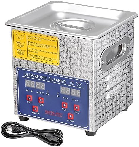 2L Industry Digital Ultrasonic Cleaner Heater Timer Stainless Jewel Clean Tank
