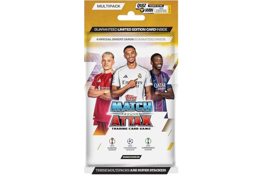 2025/26 Topps Match Attax Multipack - Look for a Guaranteed Limited Edition Card