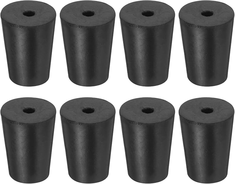 sourcing map Rubber Tapered Plug 14-19mm Solid Test Tube Bungs Stopper with