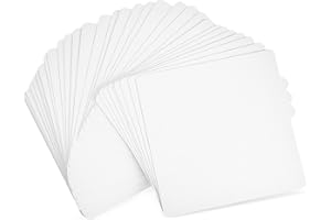 IWOWHERO Lot de 50 cartes carrées en papier aquarelle pour peinture à l'aquarelle, forte capacité d'absorption