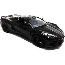 ModelToyCars 2021 Chevy Corvette C8 Stingray Convertible, Black