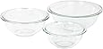 Pyrex Glass Mixing Bowl Set (3-Piece Set, Nesting, Microwave and Dishwasher Safe)