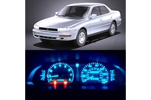 WLJH Super Bright Ice Blue Instrument Panel Cluster Gauge Speedometer Tachometer Indicator Warning Lamp Bulb Full Led Light Kits Package for 1992-1996 Toyota Camry, Pack of 21
