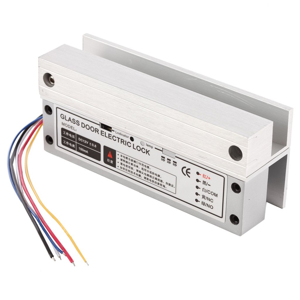 UHPPOTE Electric Bolt Lock with Feedback Signal for Frameless Glass Door