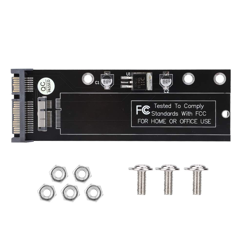 Bewinner SSD Adapter Card, 12+6pin to 22Pin SATA Hard Disk Drive Converter for AIR 2010 A1370 A1369 MC503 MC504 MC505 MC506 AIR 2011 A1370, Computer Converter Adapter Card