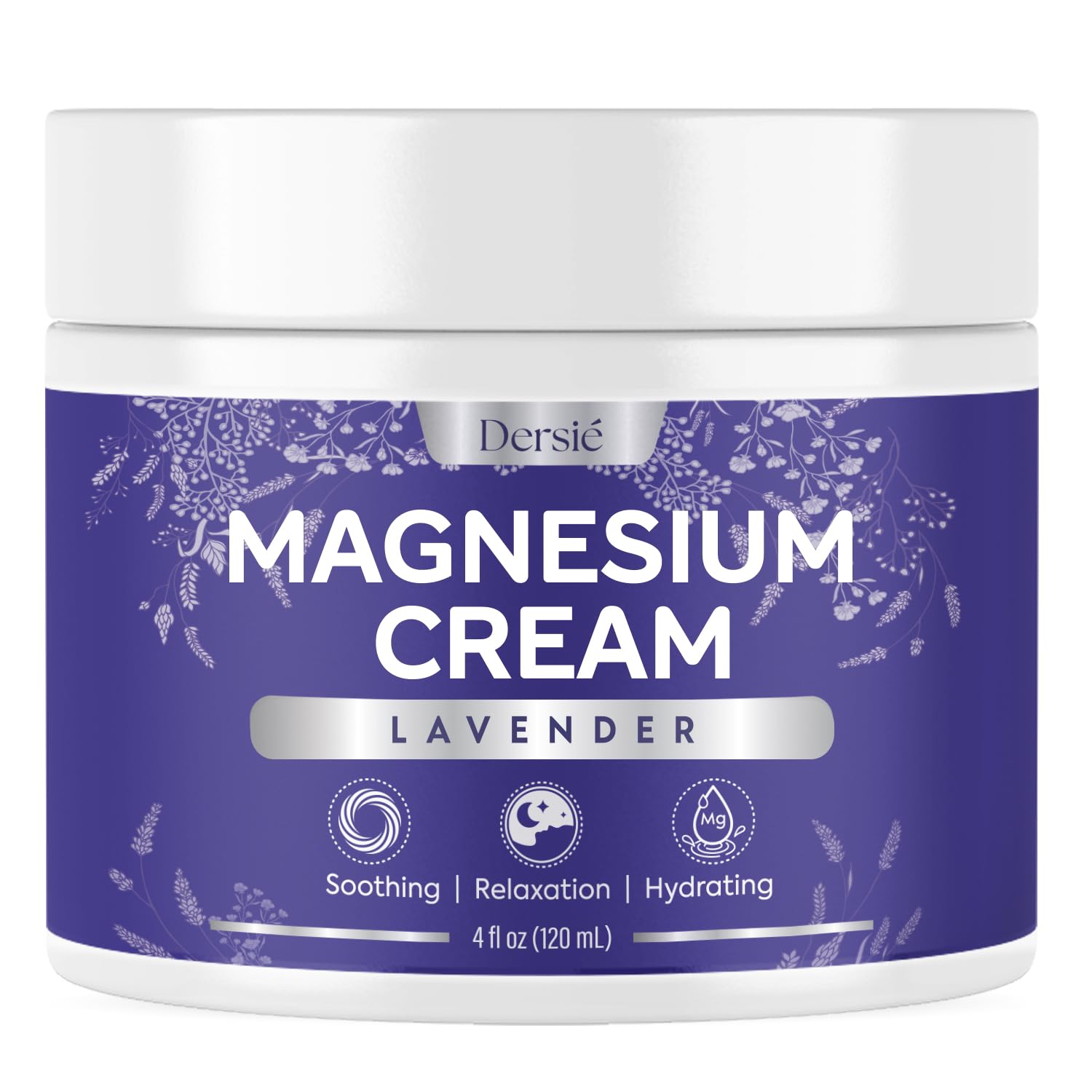 Magnesium Cream: Magnesium Butter - Soothing Lavender Magnesium Cream for Sleep (4 oz)