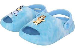 Ground Up Bluey and Bingo Kids' Open-Toe Slides Slippers
