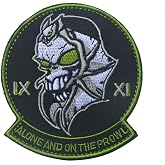 OYSTERBOY USAF Black Ops Area 51 Alone and on The Prowl Desert Prowler Aviation Patch Hook &amp; Loop