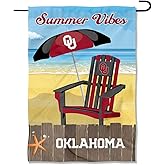 Oklahoma Sooners Summer Season Vibes Double Sided Garden Yard Flag