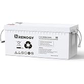 Renogy 12 Volt 200Ah Deep Cycle AGM Battery, Lead Acid Solar Battery | 3% Self-Discharge Rate, 2000A Max Discharge Current, Safe for RV, Camper, Cabin, Home Apliances, Marine and Off-Grid System