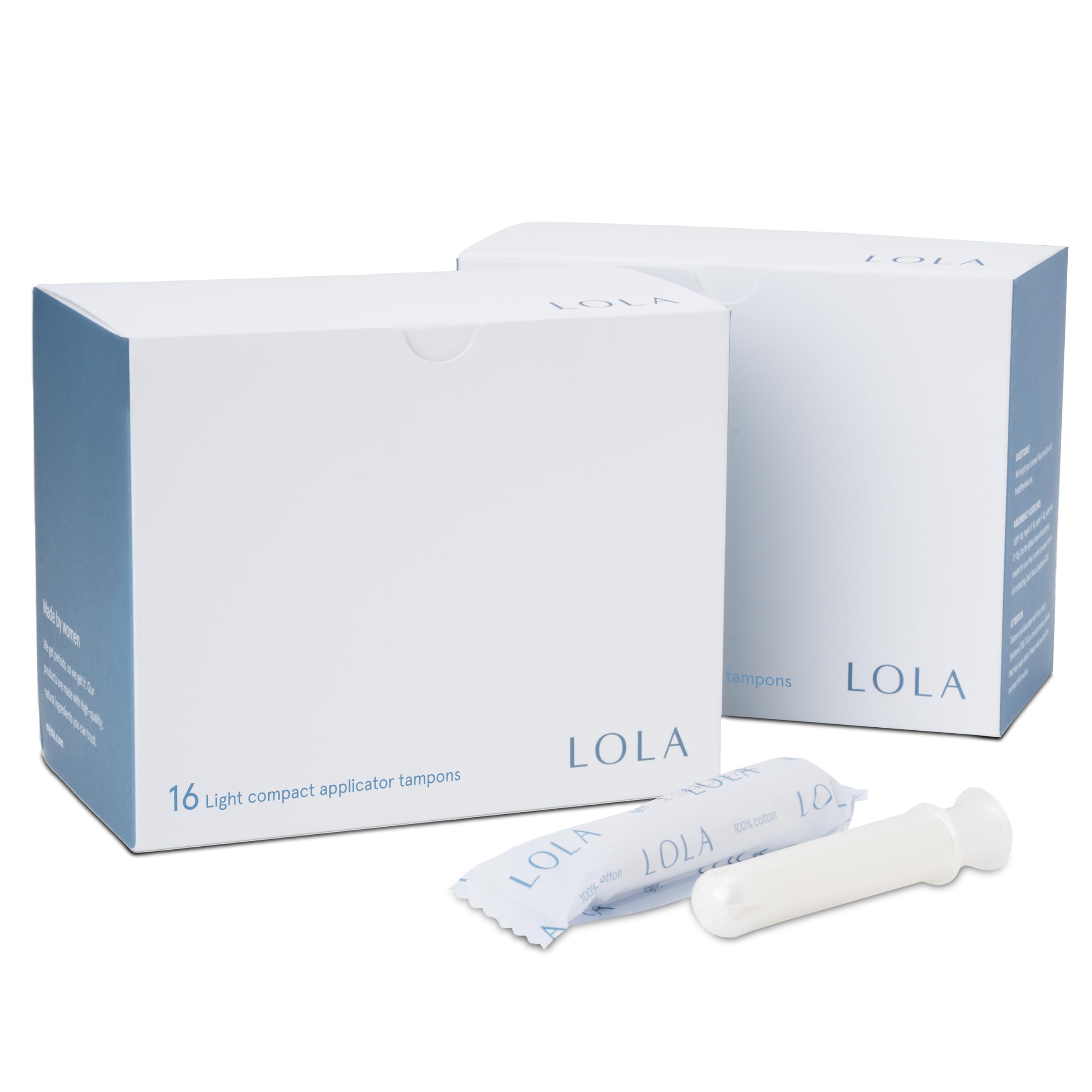 Photo 1 of LOLA Light Organic Cotton Tampons,  Light Non-Toxic Tampons, Period Feminine Hygiene Products, HSA FSA Approved Products Feminine Care