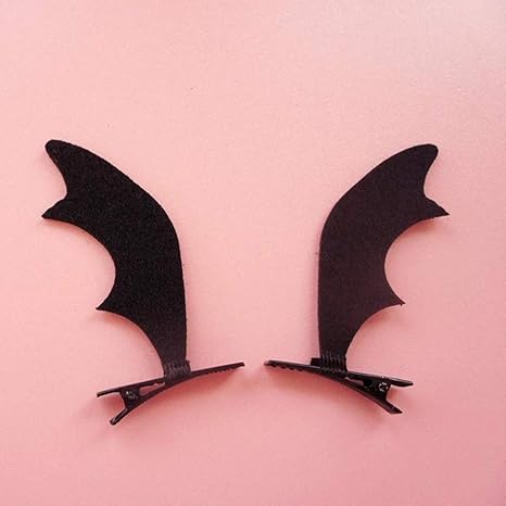 Amazon Co Jp Hapyshop デビル コスプレ カチューシャ 悪魔 天使の羽 ヘアクリップ ヘアピン ヘアアクセサリー 黒 白 仮装 大人 キッズ ハロウィン パーテイー 変身 コウモリ2 Hobby
