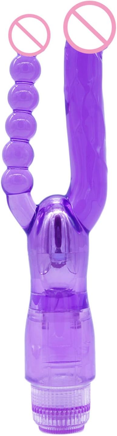 ylovego Vibreator Con Control Dual Penetration Double Vibreator Novelty Toys Textured Shaft Beads Products Women 27Cm Purple,Vagina Sucker Vibreators Animal