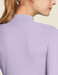 TSLA Women's Thermal Long Sleeve Tops, Mock Turtle