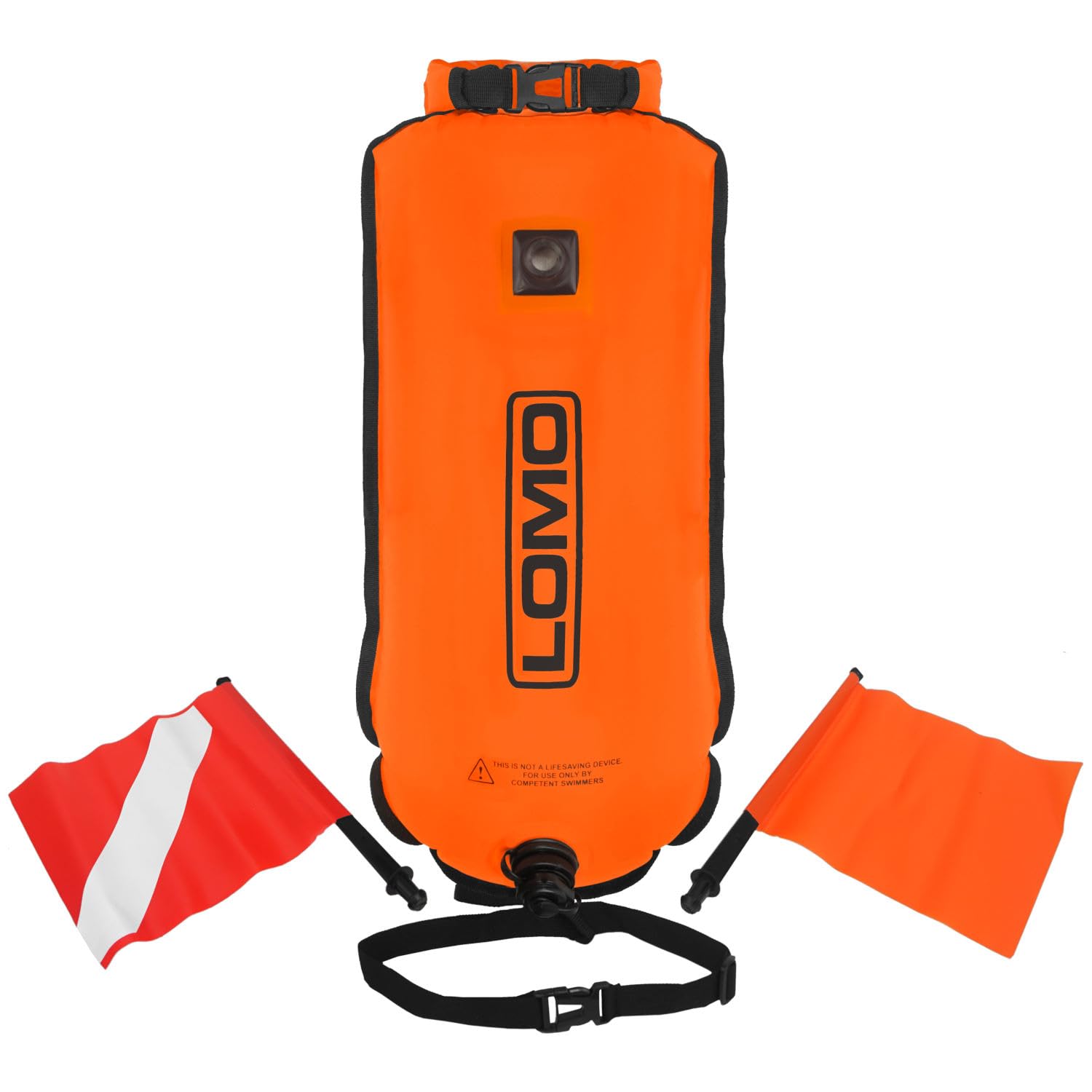 Drybag Swimming Tow Float With Swim and Dive SMB Flags