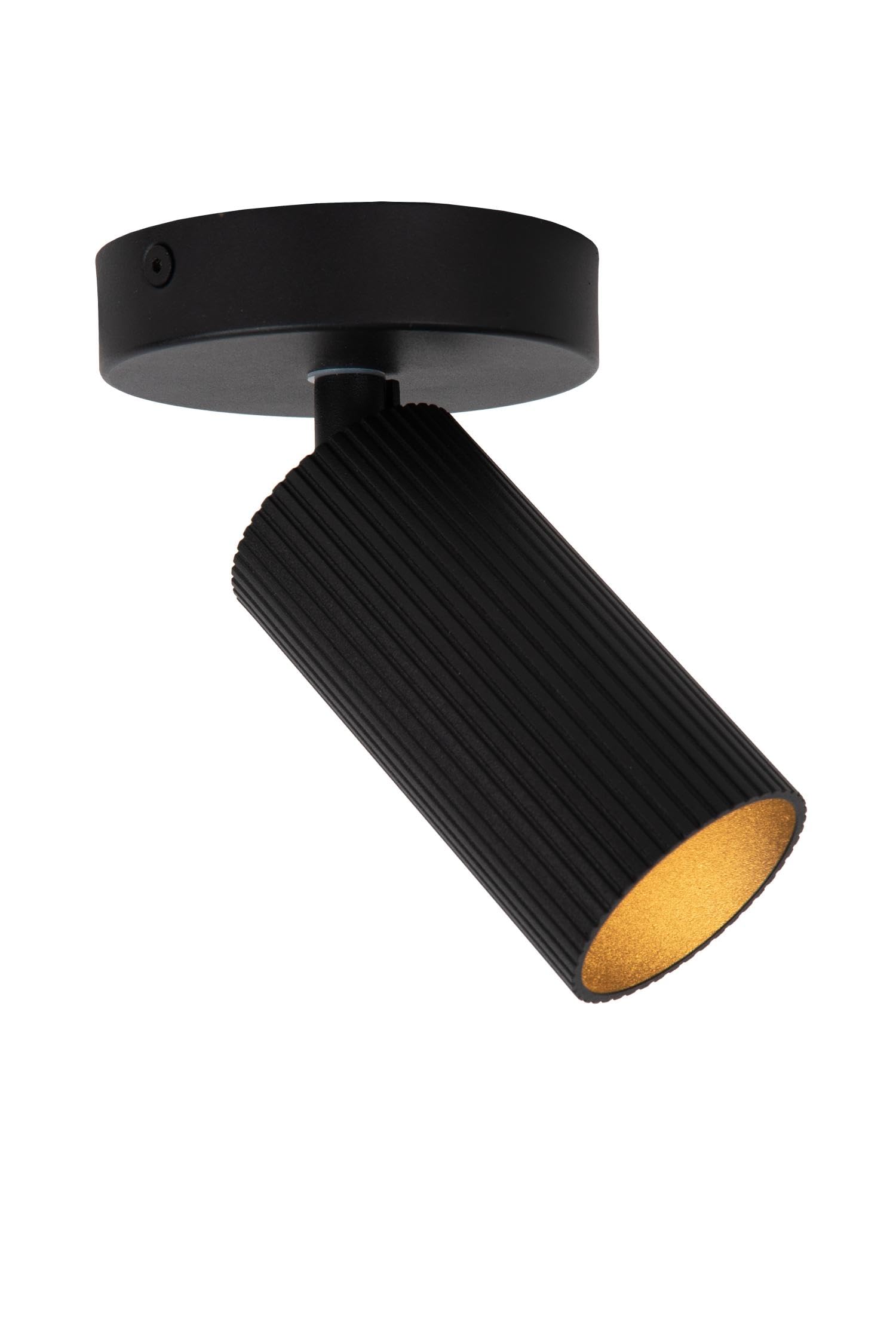 LUCIDE Clubs - Ceiling Spotlight - 1xGU10 - Black