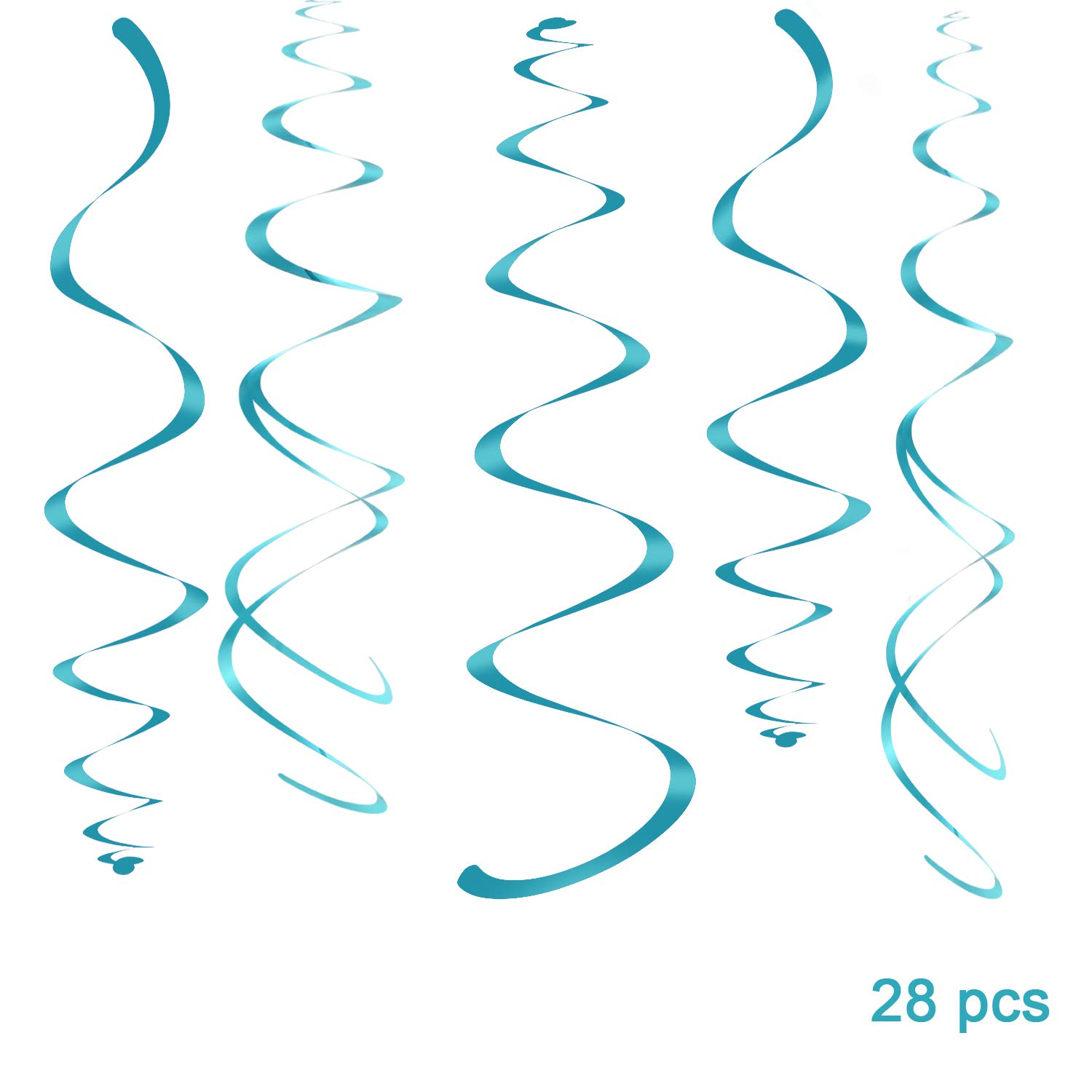 Amazon Com Weven Lake Blue Party Hanging Swirl Decorations