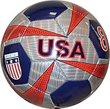 Vizari USA Mini Trainer Ball, Silver/Navy, Size 1
