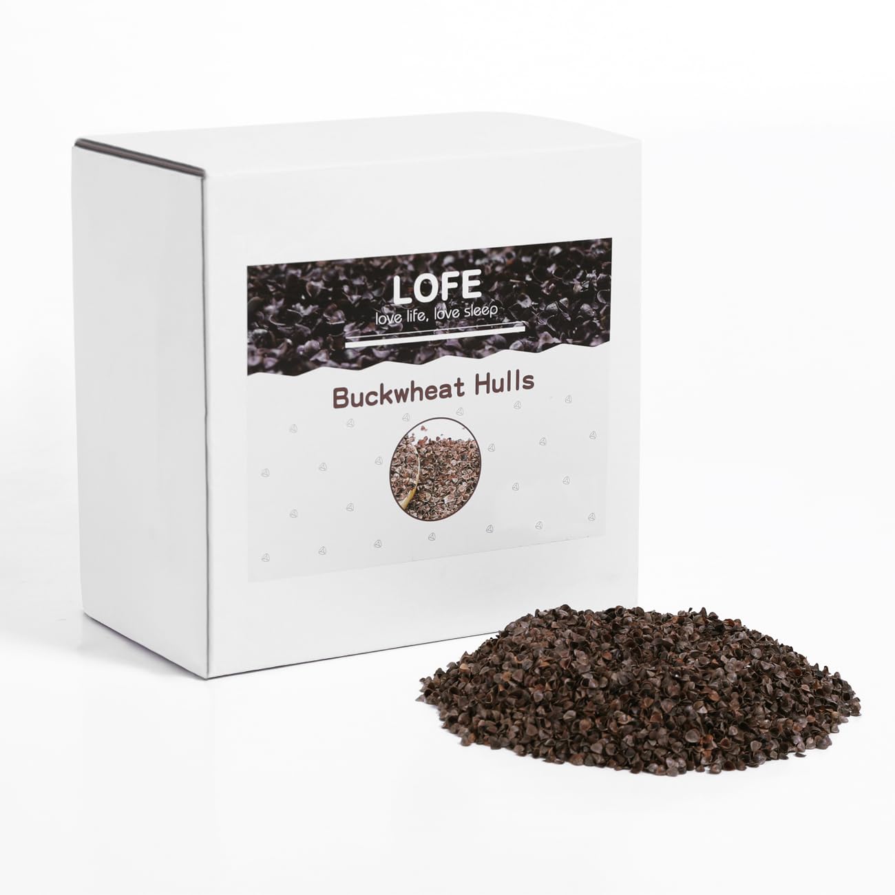 Photo 1 of LOFE Common Buckwheat Hulls - 6 LBS Pillow Fillings, Stuffing Bulks, 100% Buckwheat Pillow Replacement