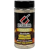 Butcher BBQ Grilling Addiction Rub | 11oz | World Championship Winning Formula | Barbecue Steak Seasonings and Rubs | Perfect for Smoking Brisket