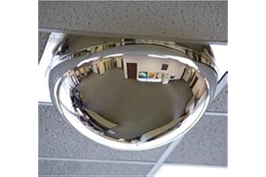 HUGEDOMAINS Relius Solutions Drop-In Panoramic Dome Mirror - For Use With 24X24" Ceiling Tiles - 24x24"