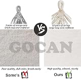 GOCAN Brazilian Double Hammock 2 Person 220x150cm Beige 500lb Capacity view 3