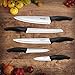 Knife Set,Kitchen Knife Set - Bluesim 5 Piece Matt Black Handle Knives Sets Including Carving Utility Chef and Paring Knives,Chef Knife Set with Gift Box Packaging