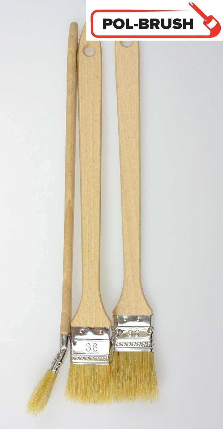 EFO Angled Paint Brush Set 3 pcs 36 mm (1,41"), White, 3 x 36 mm - Image 4